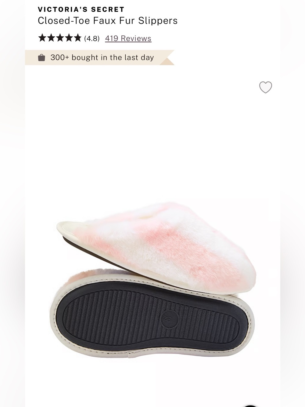VS Fur Slippers